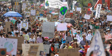 Klima-Streik New York und Mexiko 