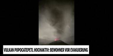 Popocatepetl hochaktiv: Bewohner evakuiert