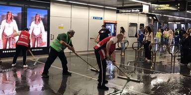 Kopie von U-Bahn-Station Wien geflutet