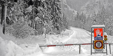 Winter Salzburg Alarmstufe Rot Winterwetter Wetter Schnee Lawinengefahr