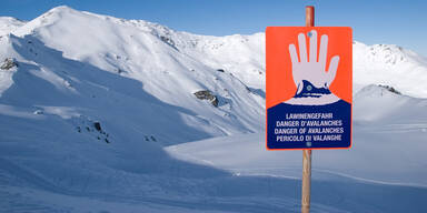 Lawinenwarnstufe 4 in Niederösterreich