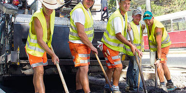 Hitze-Helden bei der Arbeit 