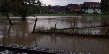 Schwere Unwetter sorgen für Überflutungen in Rassach