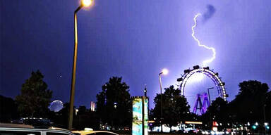 Gewitter Wien Blitz Unwetter 