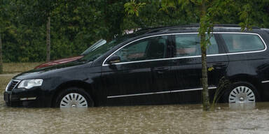 Hochwasser-Alarm und Überflutungen in Wieselburg 