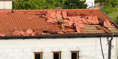 Unwetter-Schäden in Müllendorf (Burgenland)
