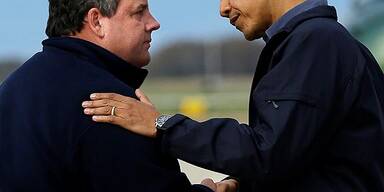 Barack Obama besucht Katastrophengebiet in New Jersey
