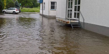 Hochwasser in Lamprechtshausen
