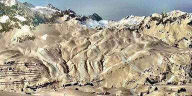 Spektakuläre Bilder von Saharastaub in Skigebieten