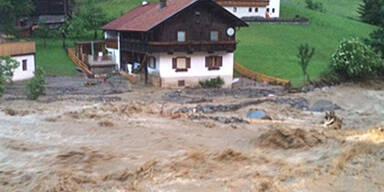 Schwere Unwetter-Schäden in Tirol