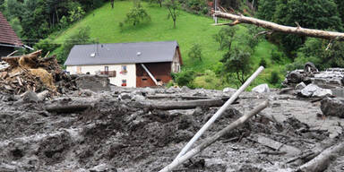 Murenabgang in der Steiermark