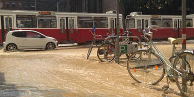 Wasserrohrbruch in der Wiener City