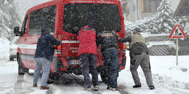Schnee-Chaos am Brenner